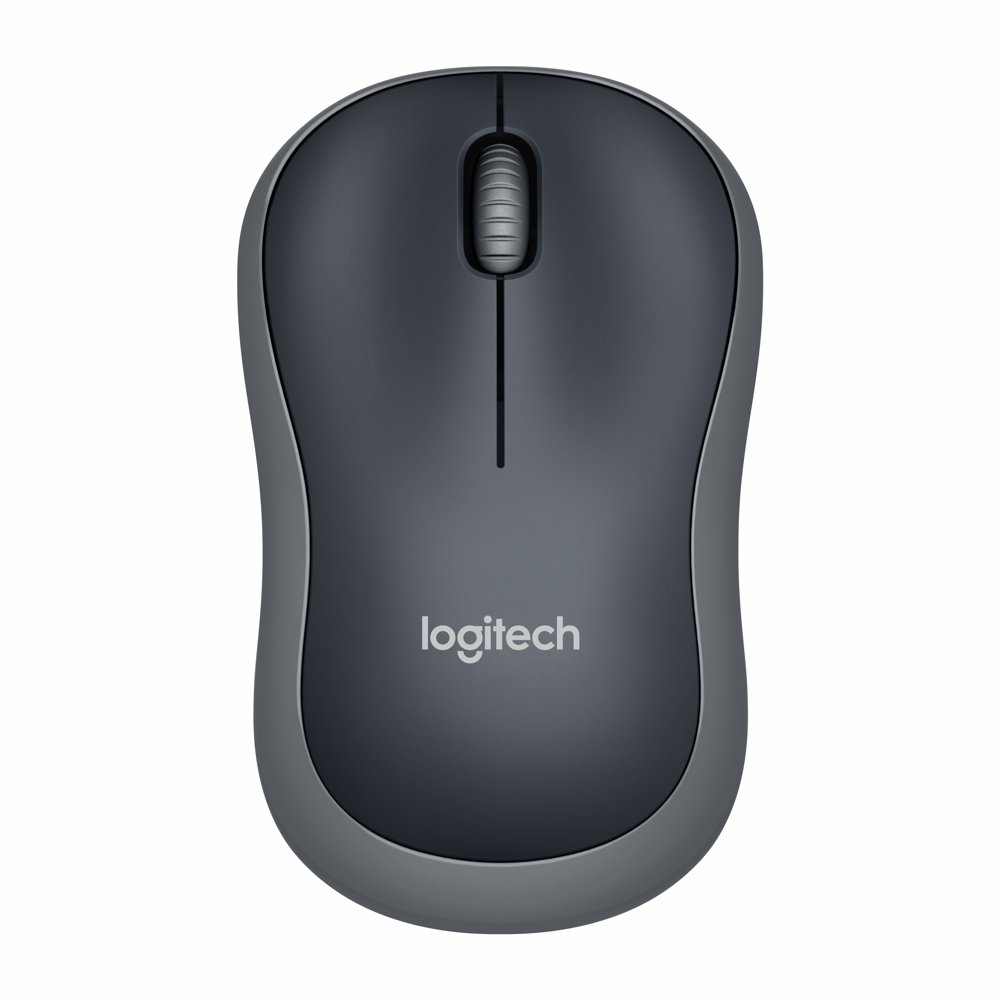Logitech M185 | Draadloze Muis | Links- en Rechtshandig | RF | 4000 DPI | Swift Grey - Matmuis - Matmuis